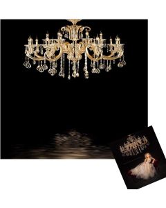 Kate 10x10ft Black Bedroom Backdrops for Photography Gold Chandelier Photo Background for Wedding Backdrop Booth
