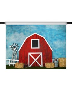 Kate 7x5ft Red Barnyard Photography Backdrops Children Birthday Party Background Farm Red Barn Backdrop for Children Party Photobooth Decorations