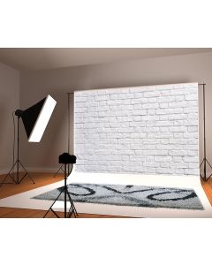 Kate 7x5 White Brick Wall Backdrop Photography Background Cloth Seamless Without Wrinkles