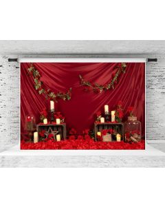 Kate Valentines Photo Backdrop Engagement Photography Background with Rose Valentines Decorations for Party, Home, 7x5ft
