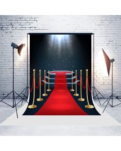 5ft(W) x7ft(H) Hollywood Awards Ceremony Backgrounds Black Spotlights Red Carpet Baby Shower Wedding Birthday Party Decorations Microfiber Photo Backdrop Studio Props